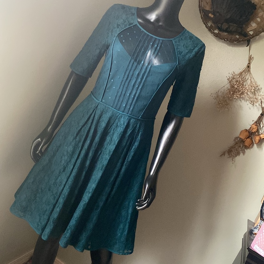 BCBGMaxAzria Midi Lace Dress